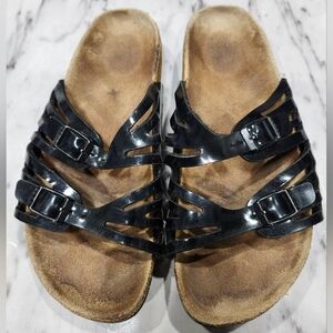 Birkenstock Betula Granada women's  black double strap slides Sandals